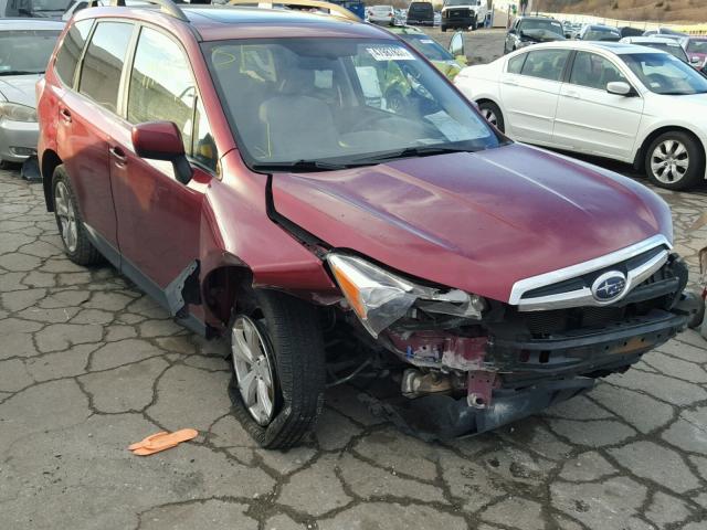 JF2SJADC0FG483331 - 2015 SUBARU FORESTER 2 BURGUNDY photo 1