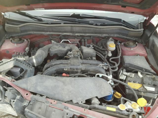 JF2SJADC0FG483331 - 2015 SUBARU FORESTER 2 BURGUNDY photo 7