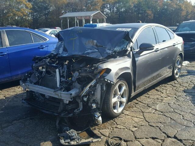 1FA6P0H73E5362234 - 2014 FORD FUSION SE GRAY photo 2