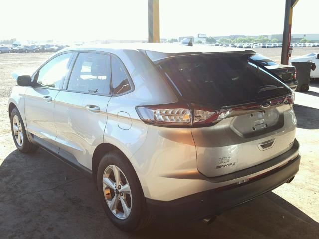 2FMPK3G93GBB19129 - 2016 FORD EDGE SE SILVER photo 3