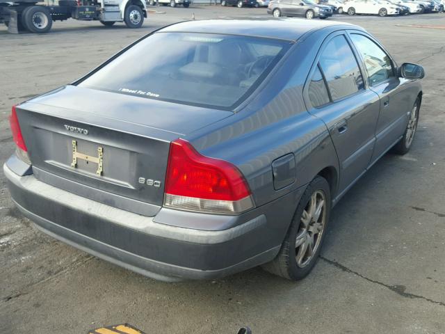 YV1RS64A332252867 - 2003 VOLVO S60 CHARCOAL photo 4