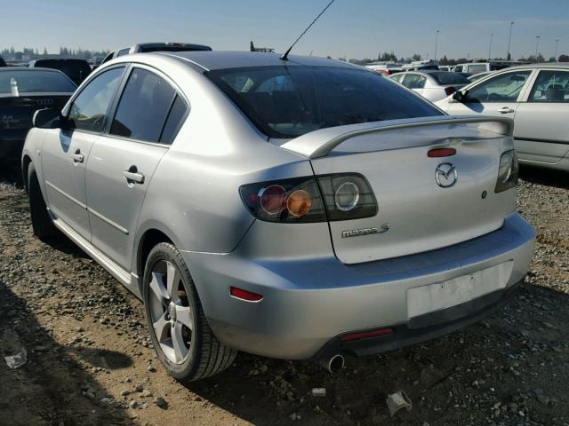 JM1BK323941119502 - 2004 MAZDA 3 S SILVER photo 3