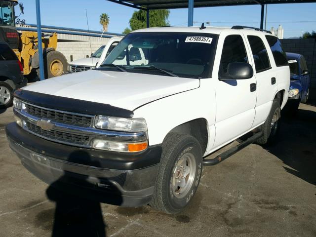 1GNEK13T96R165634 - 2006 CHEVROLET TAHOE K150 WHITE photo 2