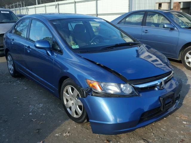 2HGFA16537H503707 - 2007 HONDA CIVIC LX BLUE photo 1