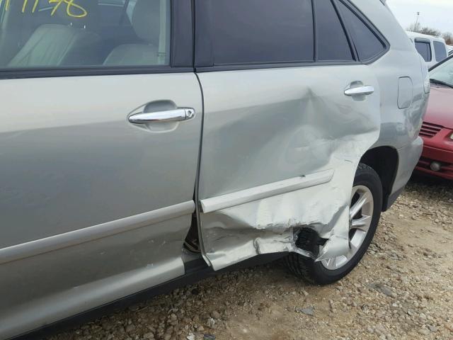 2T2HK31U29C102883 - 2009 LEXUS RX 350 SILVER photo 9