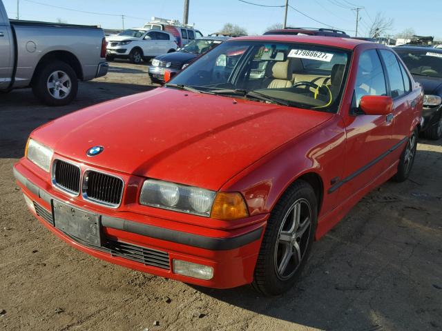 WBACD3325TAV17208 - 1996 BMW 328 I RED photo 2