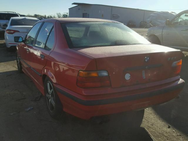 WBACD3325TAV17208 - 1996 BMW 328 I RED photo 3