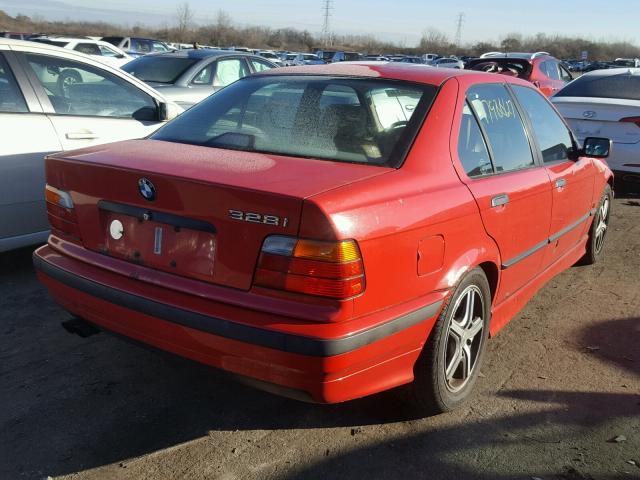 WBACD3325TAV17208 - 1996 BMW 328 I RED photo 4