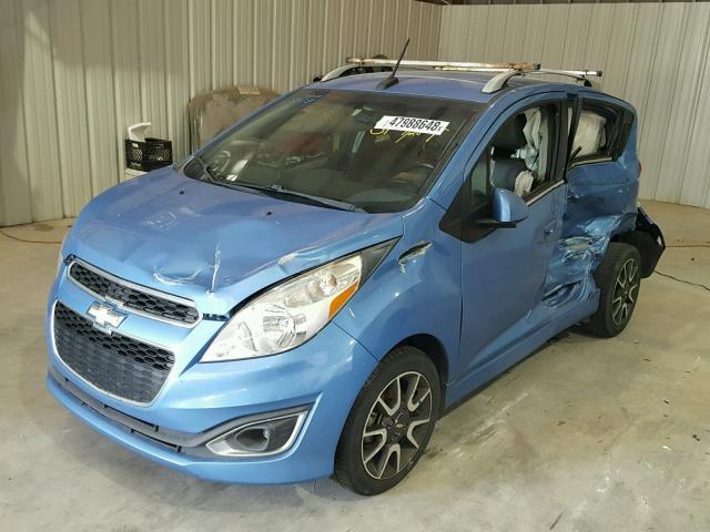 KL8CF6S97DC511731 - 2013 CHEVROLET SPARK 2LT BLUE photo 2