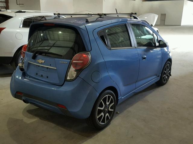 KL8CF6S97DC511731 - 2013 CHEVROLET SPARK 2LT BLUE photo 4