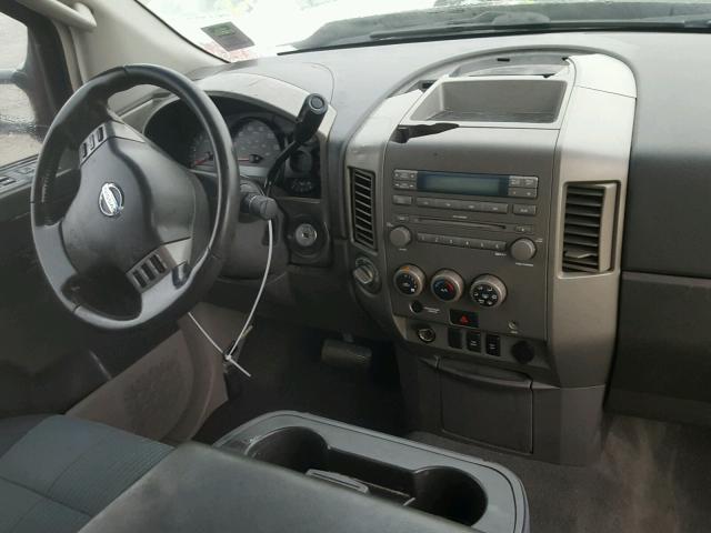 1N6AA06B54N526950 - 2004 NISSAN TITAN XE GRAY photo 9