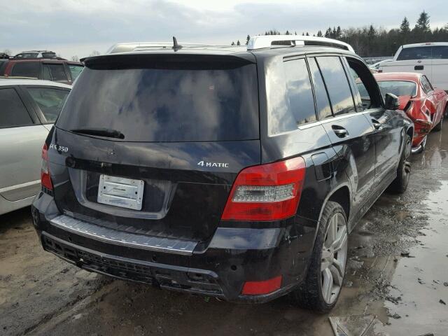 WDCGG8HB4BF576490 - 2011 MERCEDES-BENZ GLK 350 4M BLACK photo 4