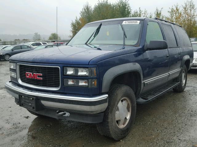 1GKFK16R2XJ790619 - 1999 GMC SUBURBAN K BLUE photo 2