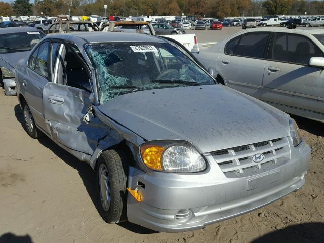 KMHCG45C25U654304 - 2005 HYUNDAI ACCENT GL SILVER photo 1