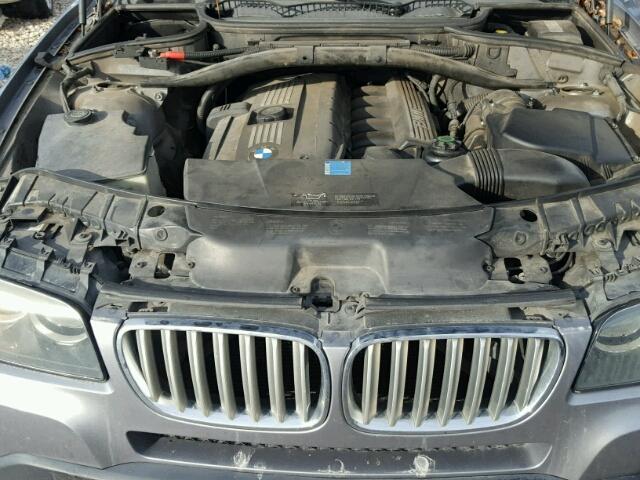 WBXPC93497WF22678 - 2007 BMW X3 3.0SI GRAY photo 7