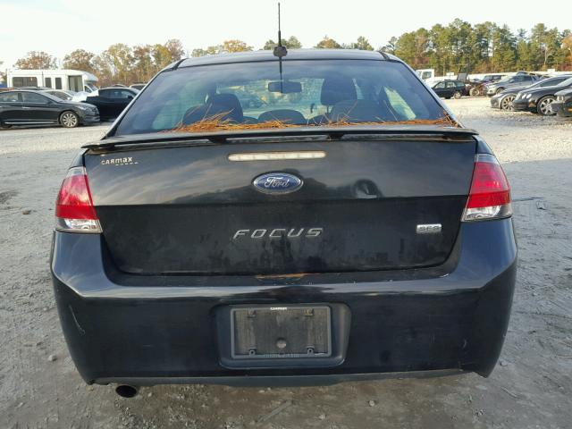 1FAHP3GN5AW221597 - 2010 FORD FOCUS SES BLACK photo 9