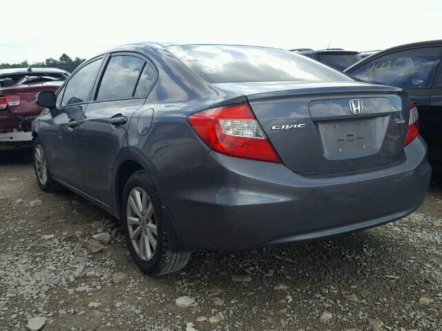 2HGFB2F96CH540699 - 2012 HONDA CIVIC EXL 灰色 照片 3