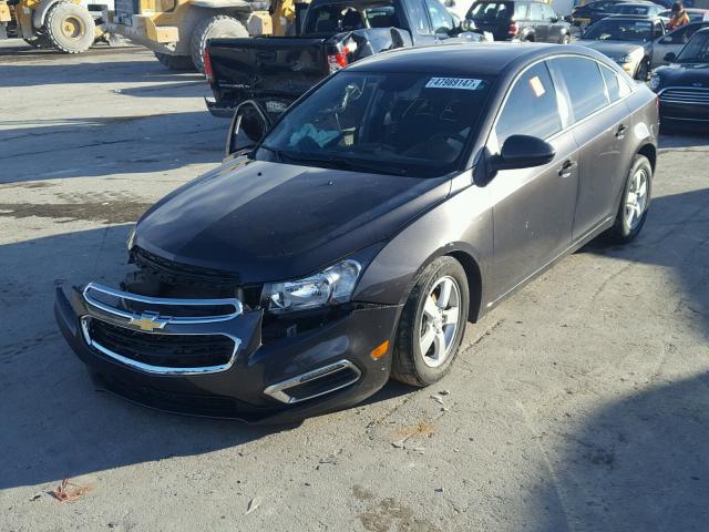 1G1PC5SB3F7164871 - 2015 CHEVROLET CRUZE LT GRAY photo 2