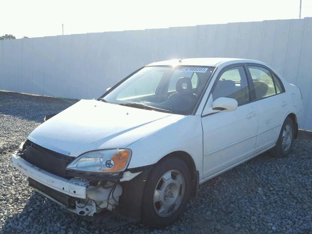 JHMES95603S029314 - 2003 HONDA CIVIC HYBR WHITE photo 2