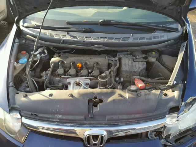 1HGFA16548L113509 - 2008 HONDA CIVIC LX BLUE photo 7