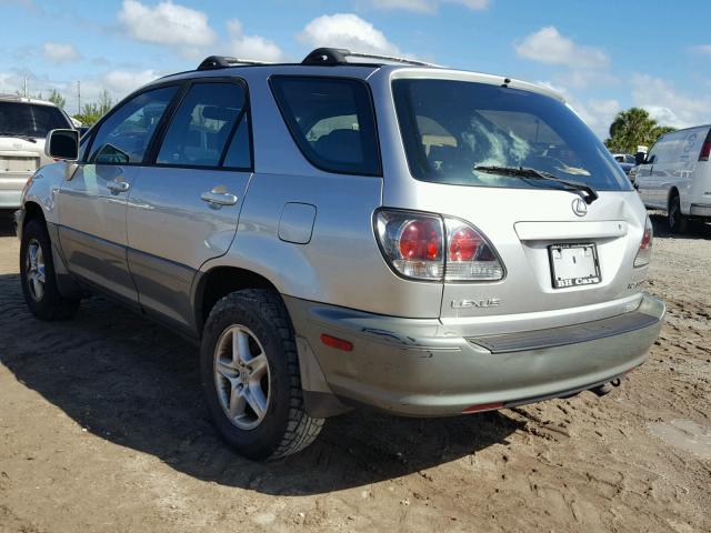 JTJGF10U010082333 - 2001 LEXUS RX 300 SILVER photo 3