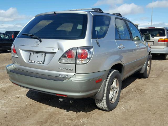 JTJGF10U010082333 - 2001 LEXUS RX 300 SILVER photo 4