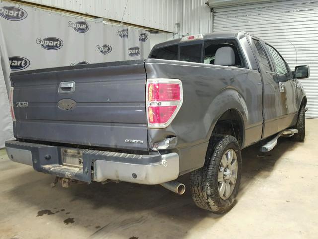 1FTEX1CM3BFA82747 - 2011 FORD F150 SUPER GRAY photo 4