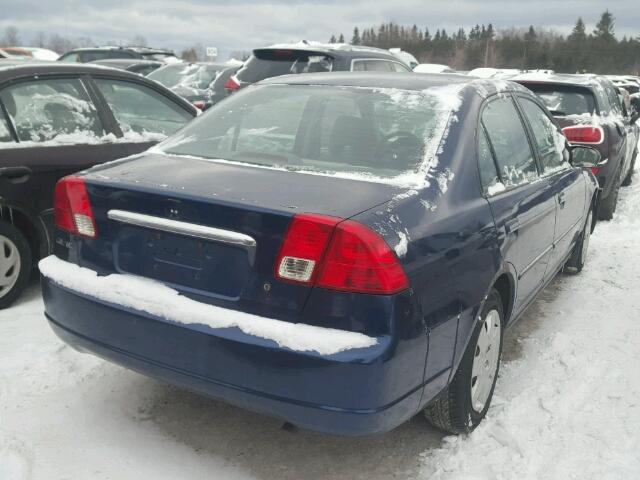 2HGES16403H931079 - 2003 HONDA CIVIC DX BLUE photo 4