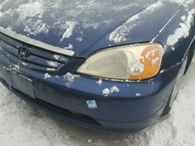 2HGES16403H931079 - 2003 HONDA CIVIC DX BLUE photo 9