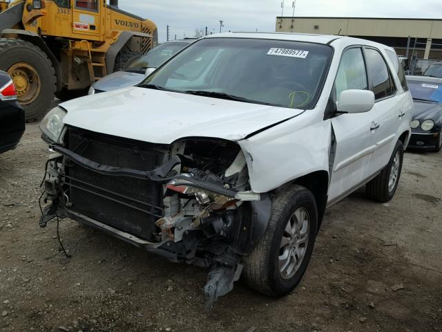 2HNYD18214H558180 - 2004 ACURA MDX WHITE photo 2