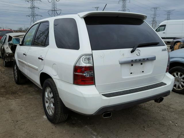 2HNYD18214H558180 - 2004 ACURA MDX WHITE photo 3