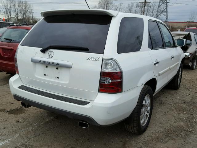 2HNYD18214H558180 - 2004 ACURA MDX WHITE photo 4