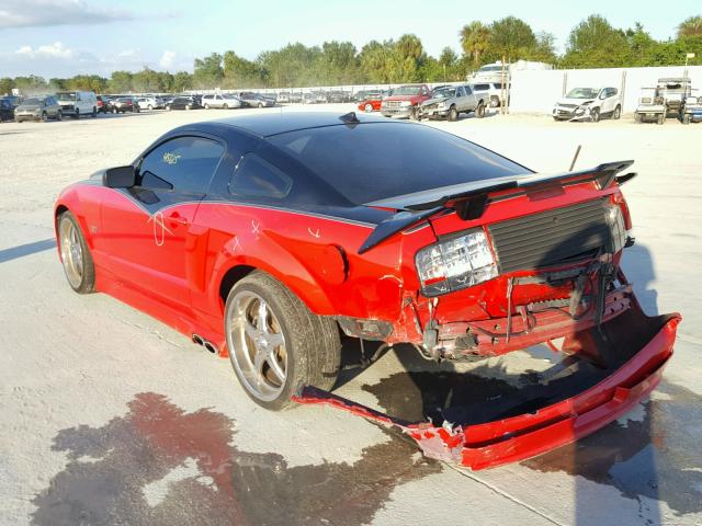 1ZVFT82H665258647 - 2006 FORD MUSTANG GT RED photo 3