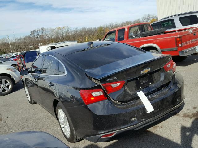 1G1ZE5ST4HF207442 - 2017 CHEVROLET MALIBU LT BLACK photo 3