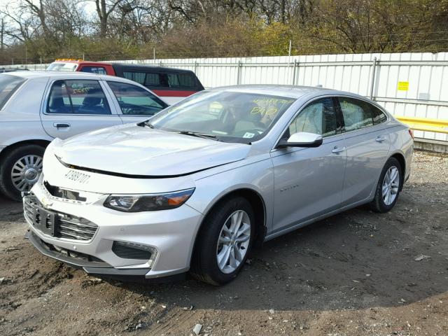 1G1ZE5ST7HF152565 - 2017 CHEVROLET MALIBU LT SILVER photo 2