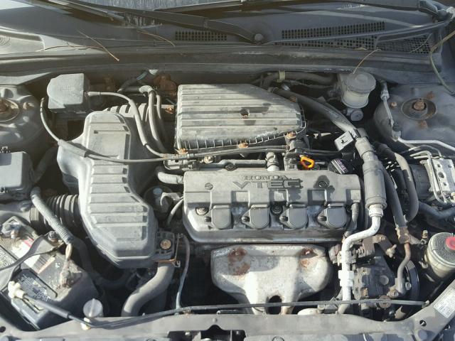 2HGES26744H507793 - 2004 HONDA CIVIC EX GRAY photo 7