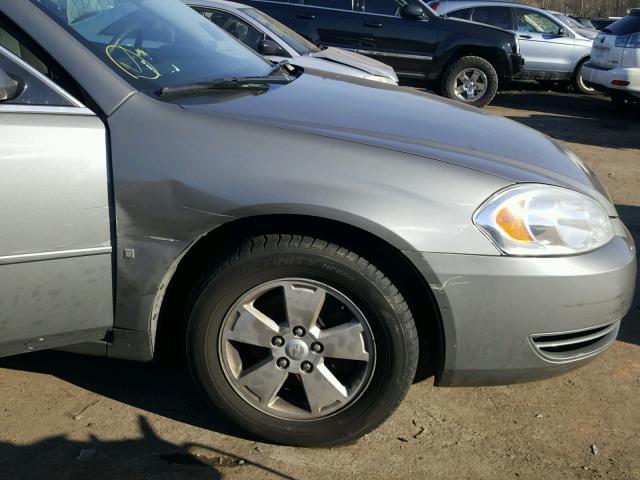 2G1WT58K279219930 - 2007 CHEVROLET IMPALA LT GRAY photo 9