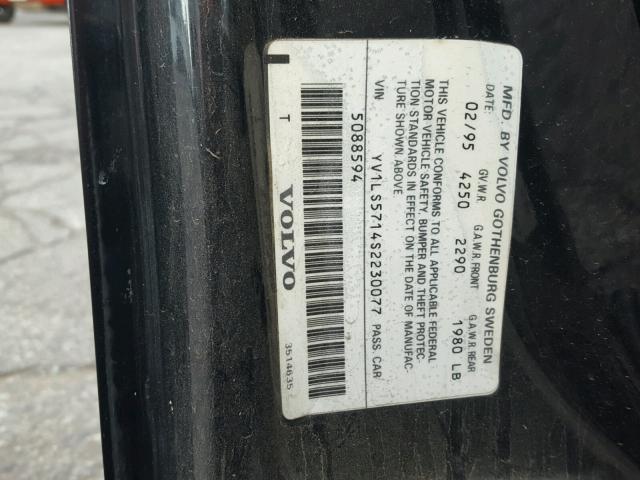 YV1LS5714S2230077 - 1995 VOLVO 850 Qara foto 10
