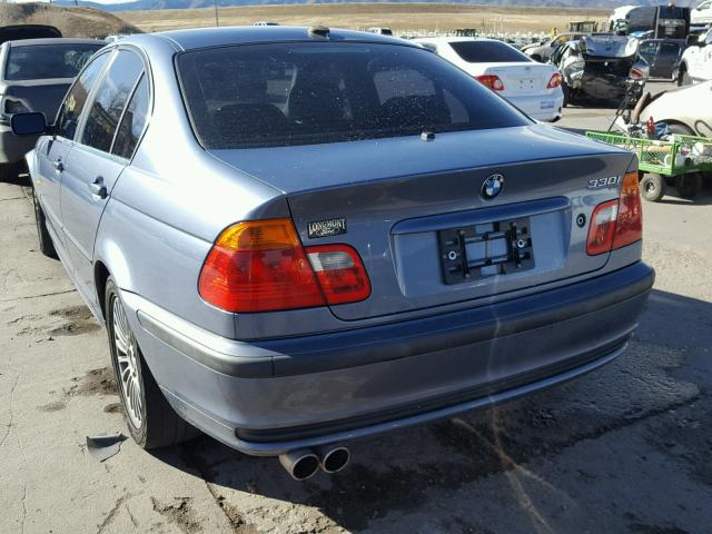 WBAAV53491FK46669 - 2001 BMW 330 I BLUE photo 3