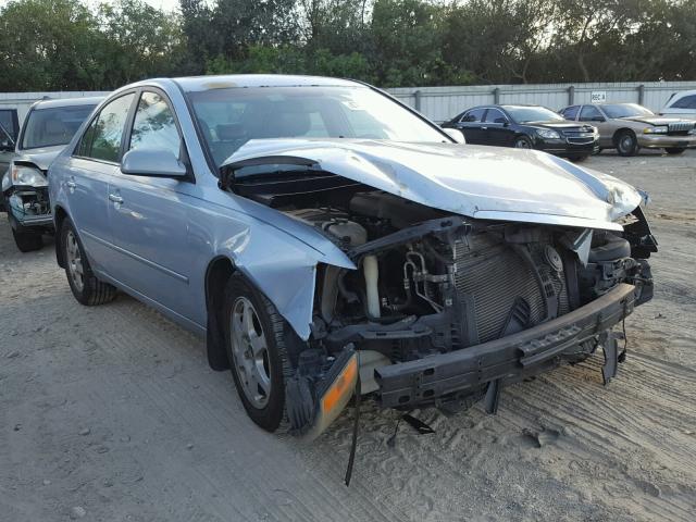 5NPEU46F97H176748 - 2007 HYUNDAI SONATA SE BLUE photo 1