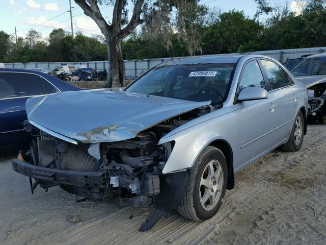 5NPEU46F97H176748 - 2007 HYUNDAI SONATA SE BLUE photo 2