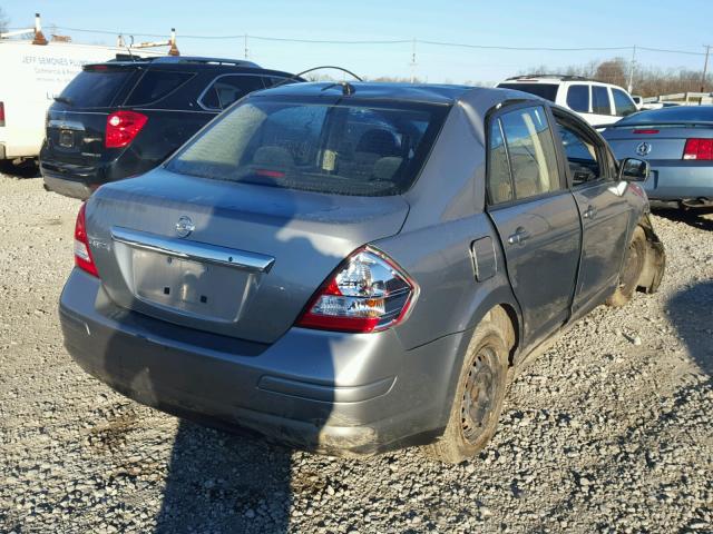 3N1BC1AP5BL448762 - 2011 NISSAN VERSA S GRAY photo 4