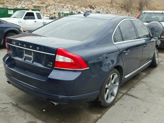 YV1992AH8A1132894 - 2010 VOLVO S80 T6 BLUE photo 4