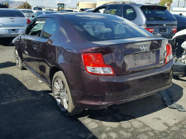 JTKJF5C78D3056547 - 2013 TOYOTA SCION TC 紫色 照片 3