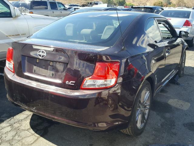 JTKJF5C78D3056547 - 2013 TOYOTA SCION TC 紫色 照片 4