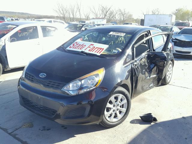 KNADM5A33C6013173 - 2012 KIA RIO LX BLACK photo 2