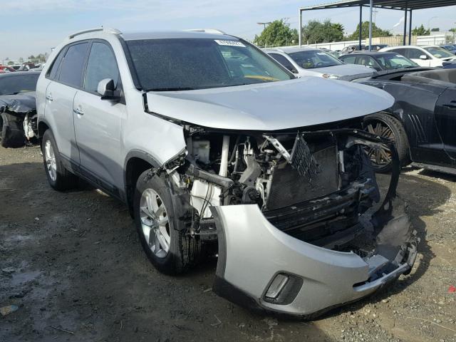 5XYKT4A64EG533142 - 2014 KIA SORENTO LX SILVER photo 1