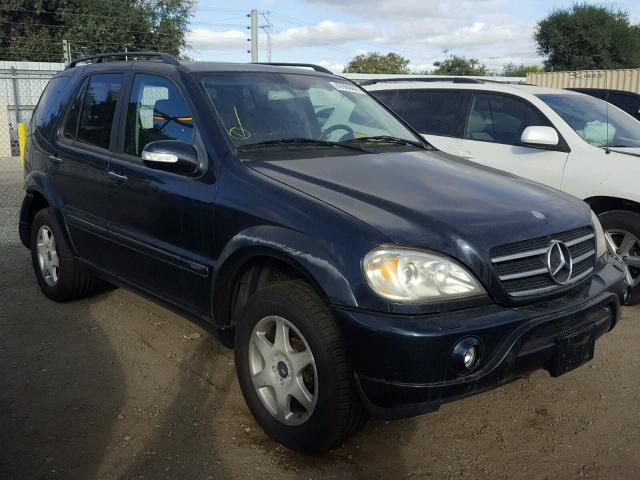 4JGAB75EX2A302934 - 2002 MERCEDES-BENZ ML 500 BLUE photo 1