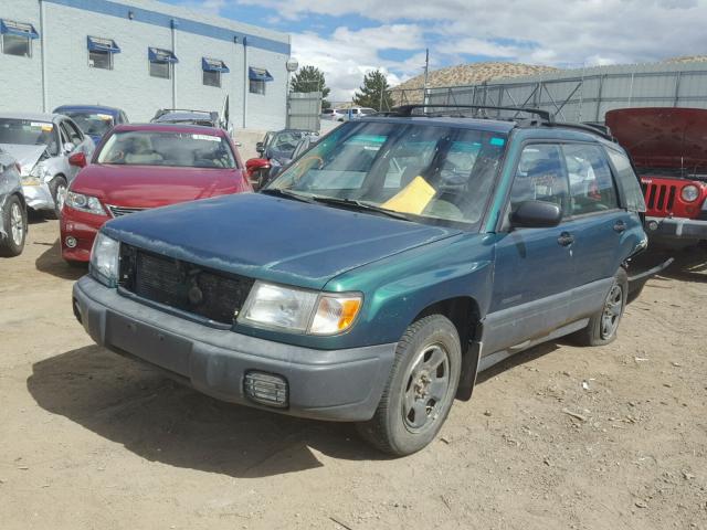 JF1SF6354WH754018 - 1998 SUBARU FORESTER L GREEN photo 2
