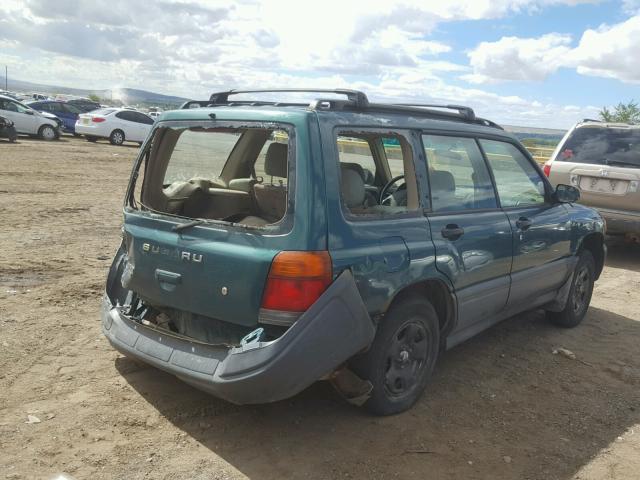 JF1SF6354WH754018 - 1998 SUBARU FORESTER L GREEN photo 4